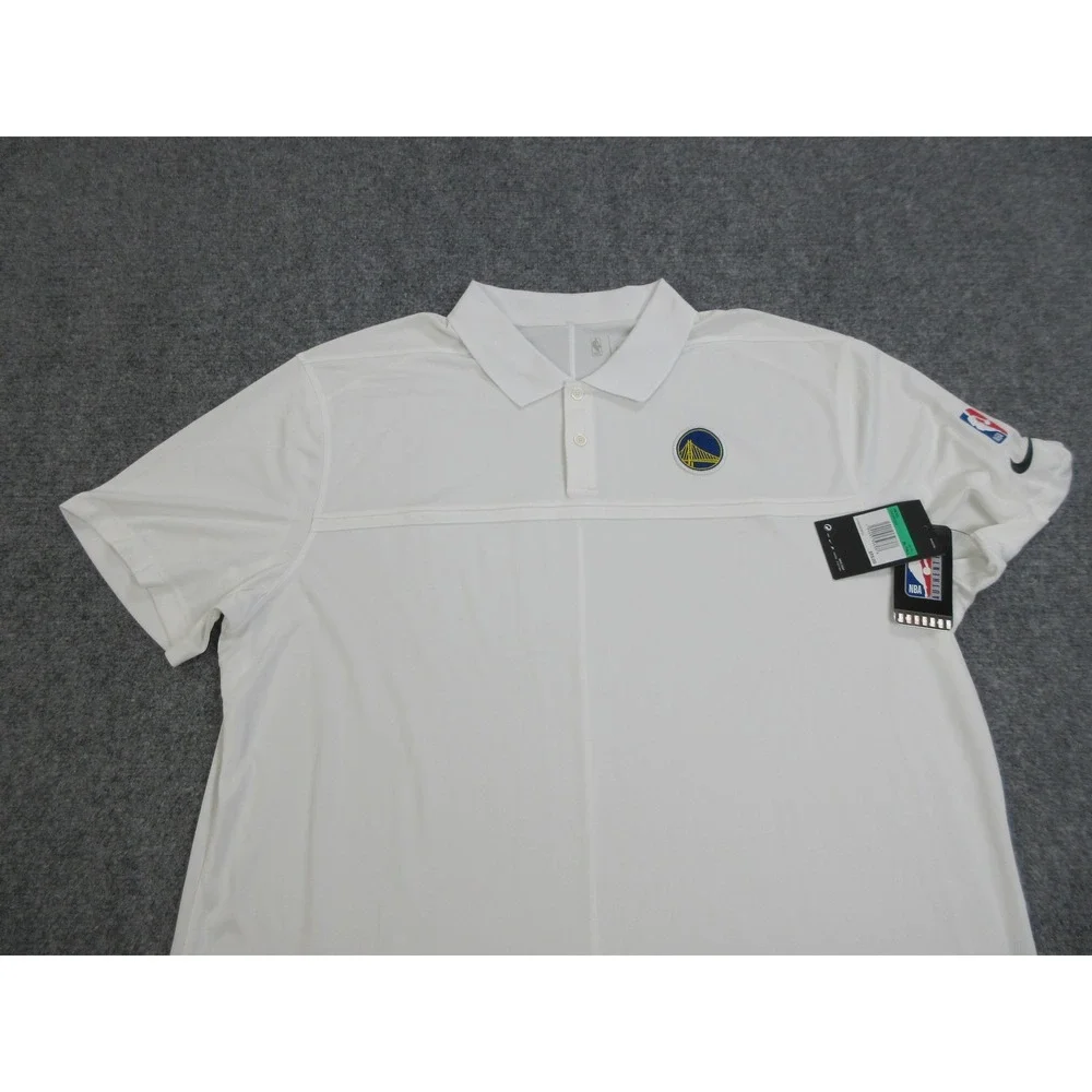 Golden State Warriors Shirt Polo Mens XL‎ Tall NBA Basketball Nike Dri-Fit New